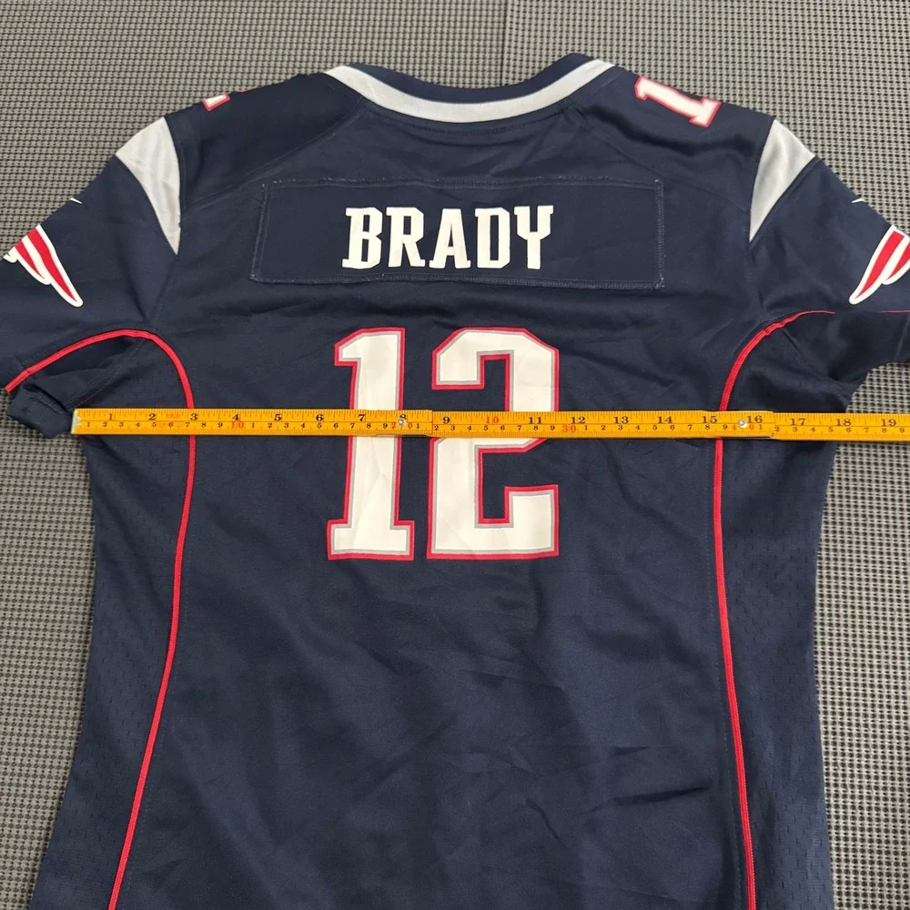 Nike Tom Brady Patriots 12 On Field Jersey Navy Womens Small